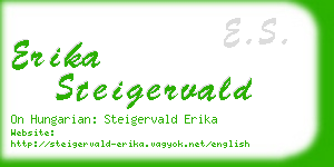 erika steigervald business card